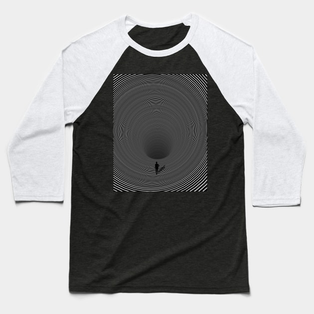 Optical illusion Baseball T-Shirt by Psychedelistan